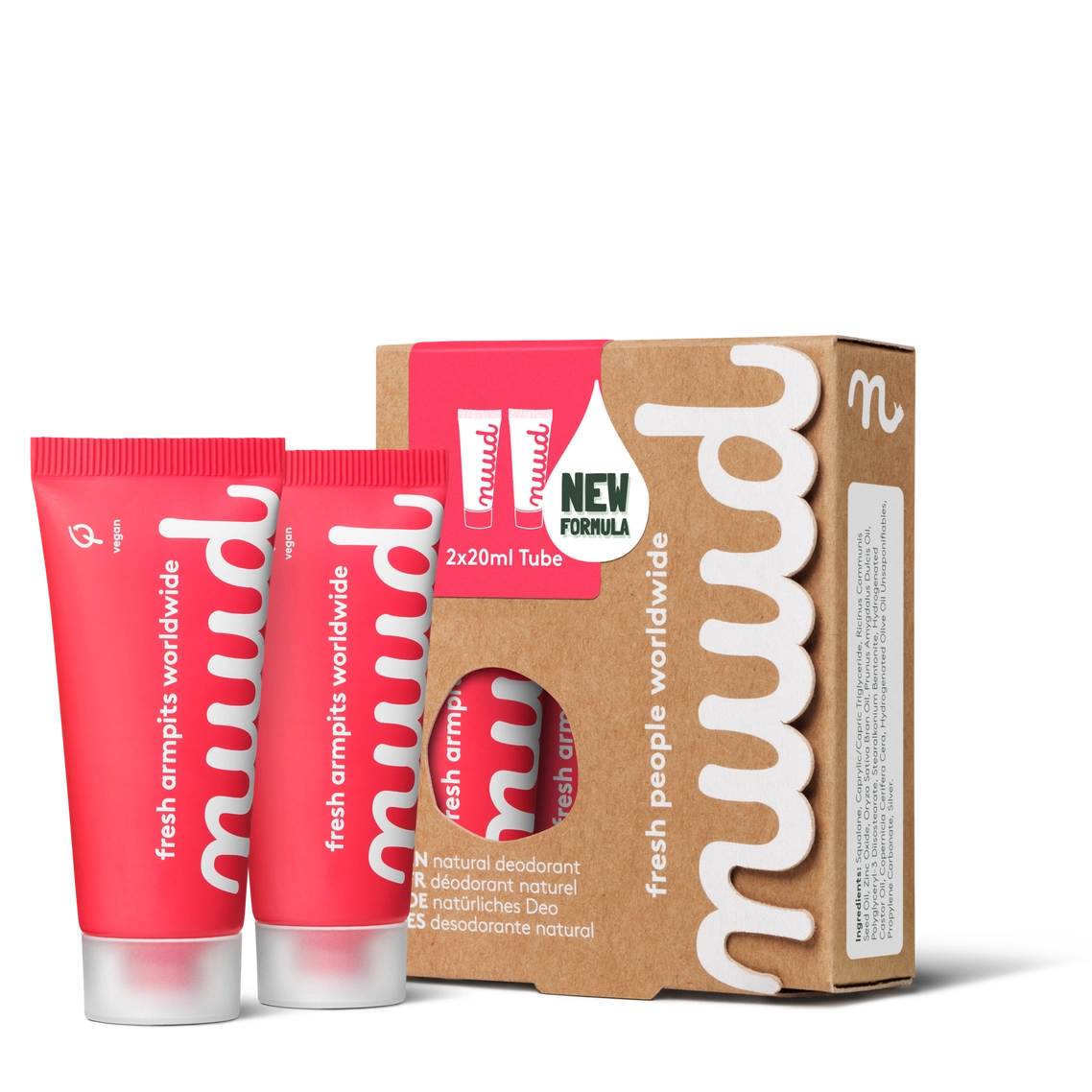 Nuud Vegan Deodorant - Smarter Pack Red