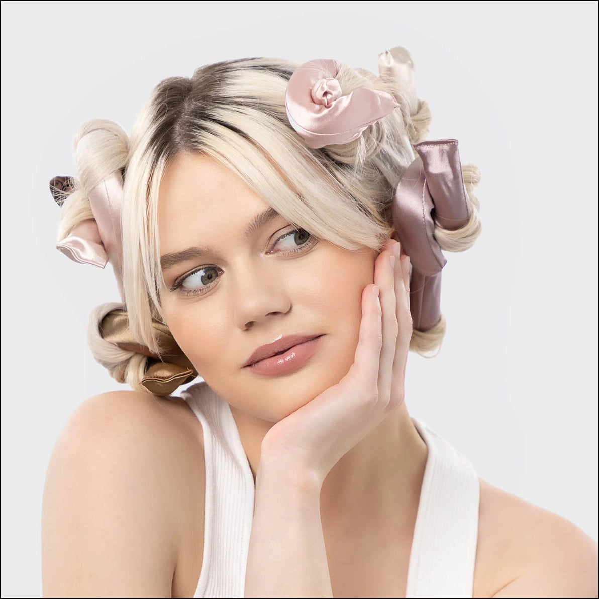 Kitsch Satin Wrapped Flexi Rods - 6 stk