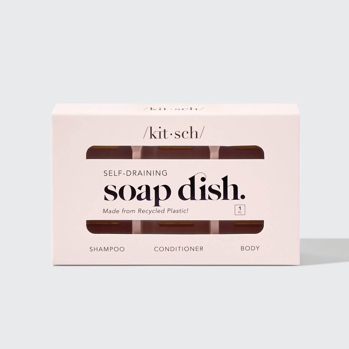 Kitsch Self-Draining Soap Dish Rosa